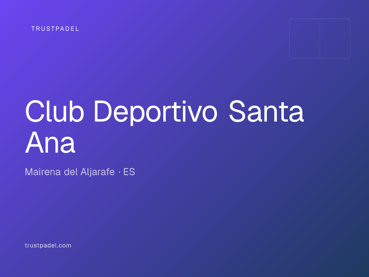 Club Deportivo Santa Ana padel club