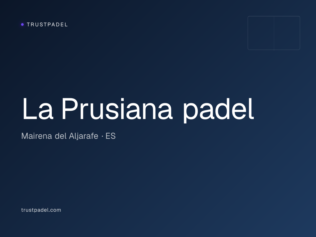 La Prusiana padel padel club