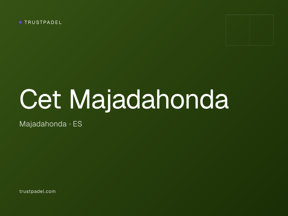 Cet Majadahonda padel club