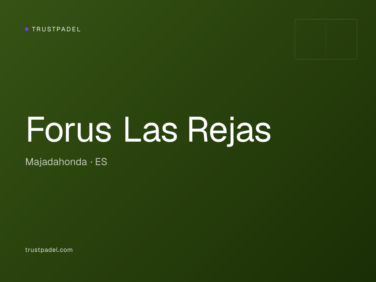 Forus Las Rejas padel club