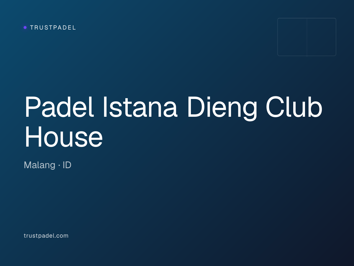 Padel Istana Dieng Club House padel club