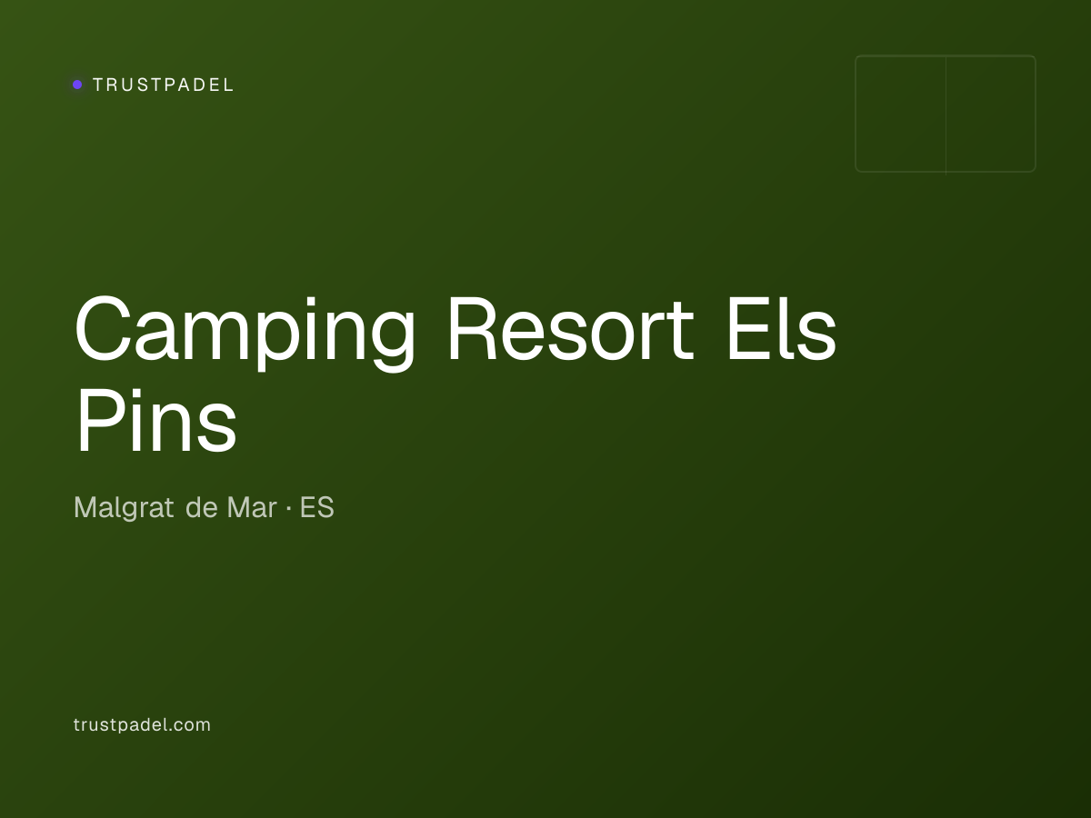 Camping Resort Els Pins padel club