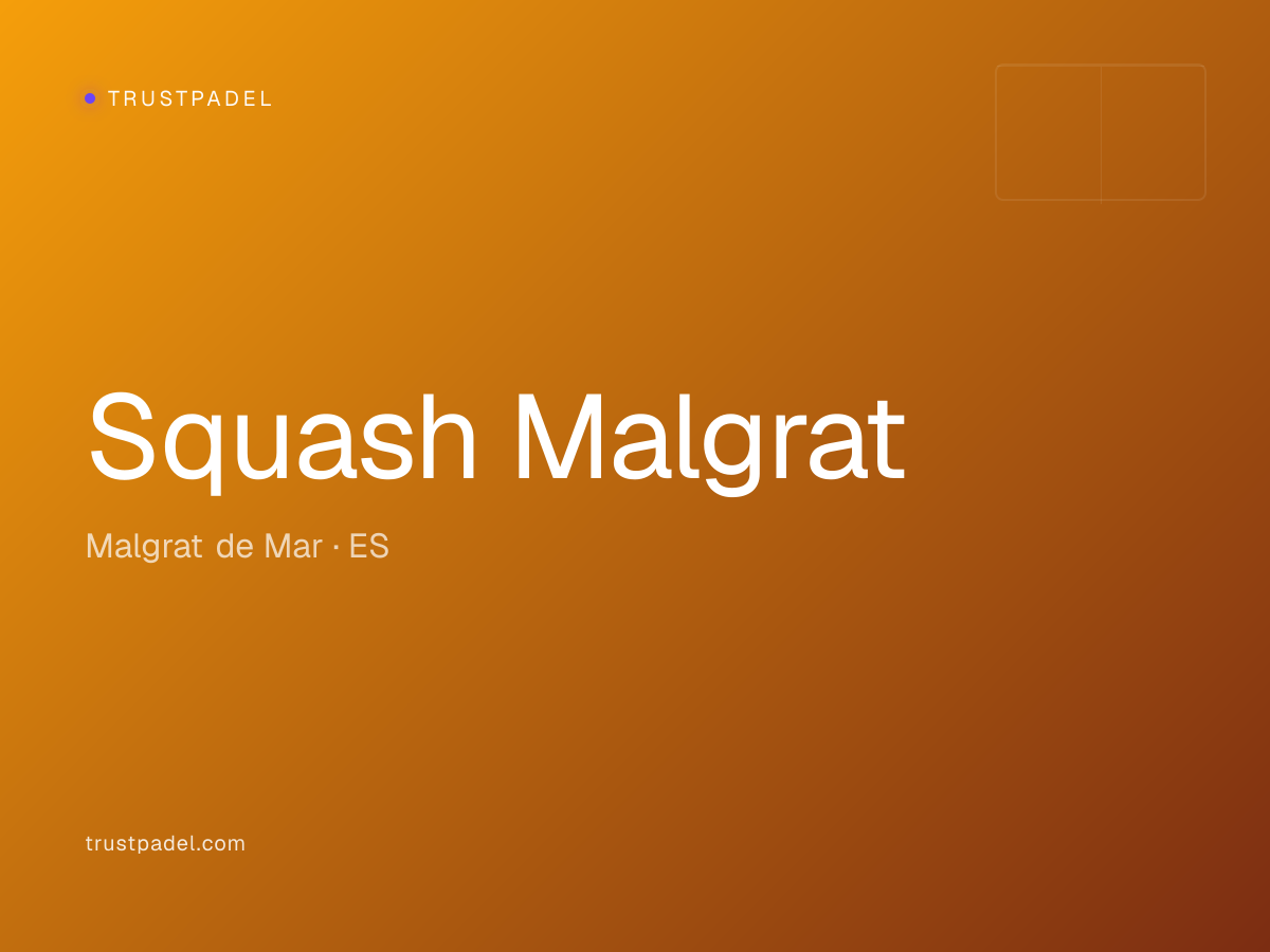 Squash Malgrat padel club