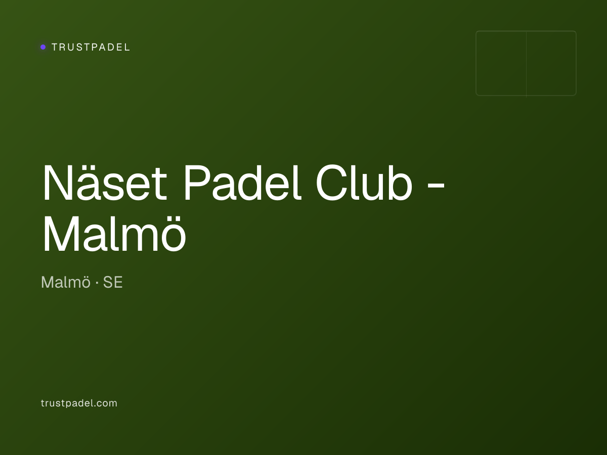Näset Padel Club - Malmö padel club