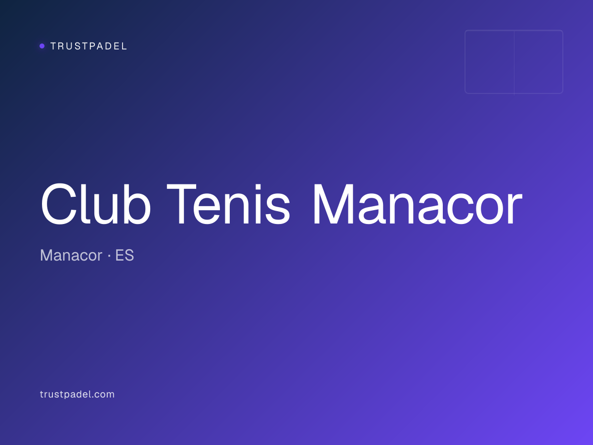Club Tenis Manacor padel club