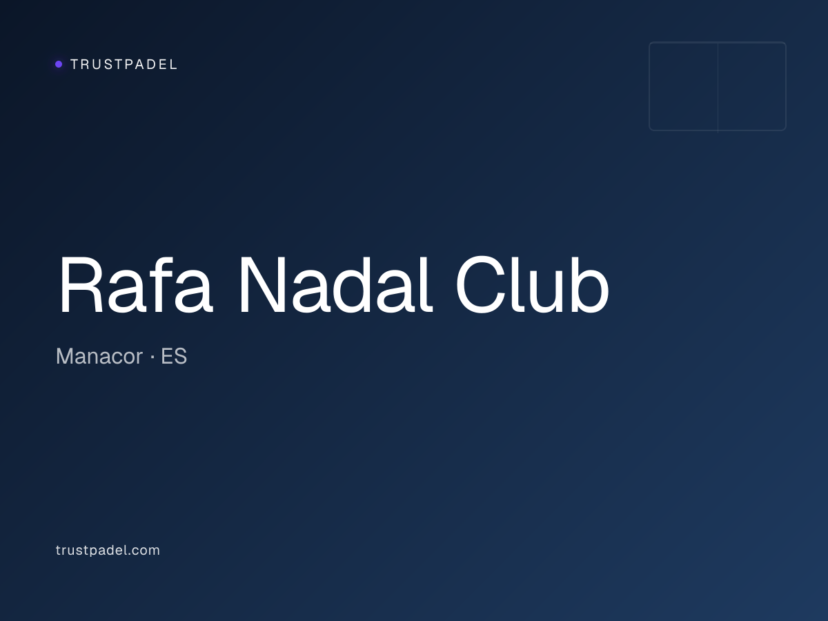 Rafa Nadal Club padel club