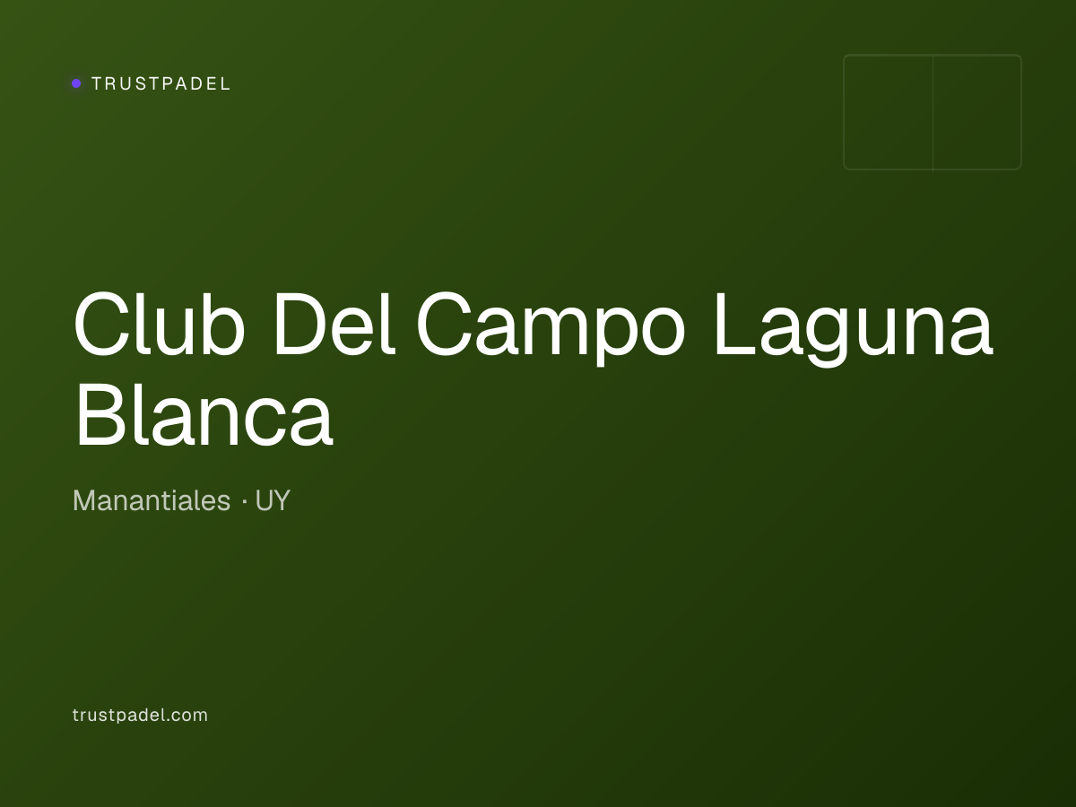 Club Del Campo Laguna Blanca padel club