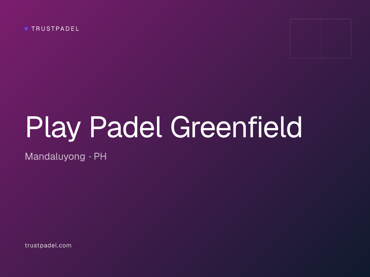 Play Padel Greenfield padel club