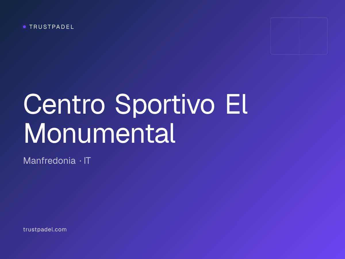 Centro Sportivo El Monumental padel club