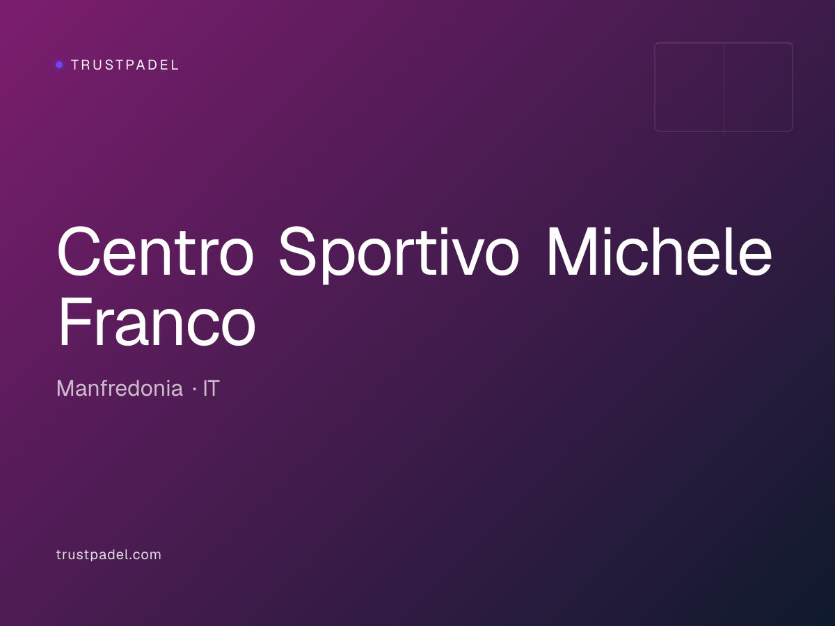 Centro Sportivo Michele Franco padel club