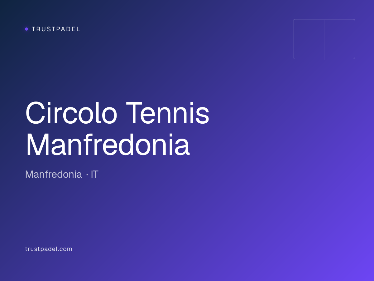 Circolo Tennis Manfredonia padel club