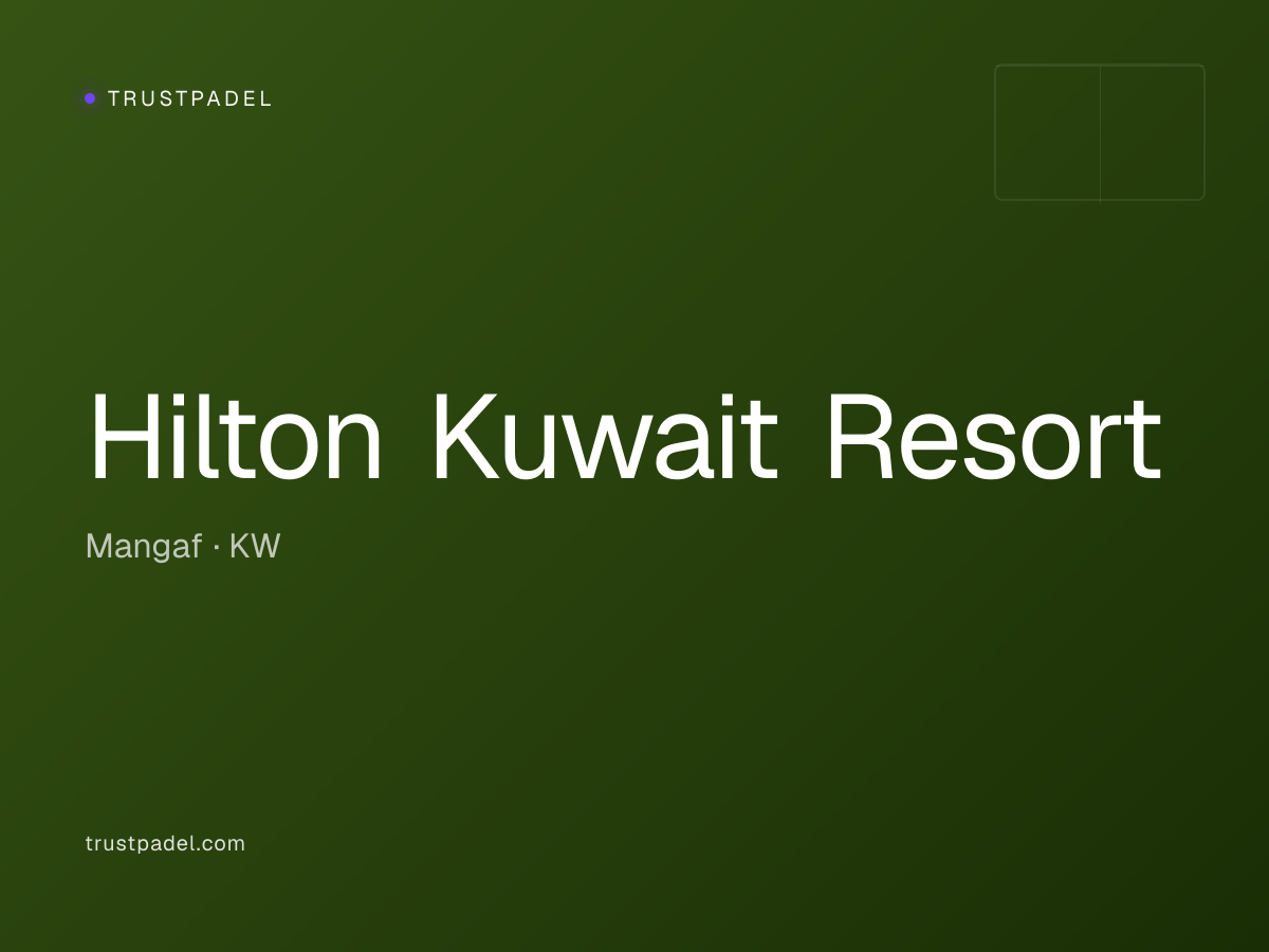Hilton Kuwait Resort padel club