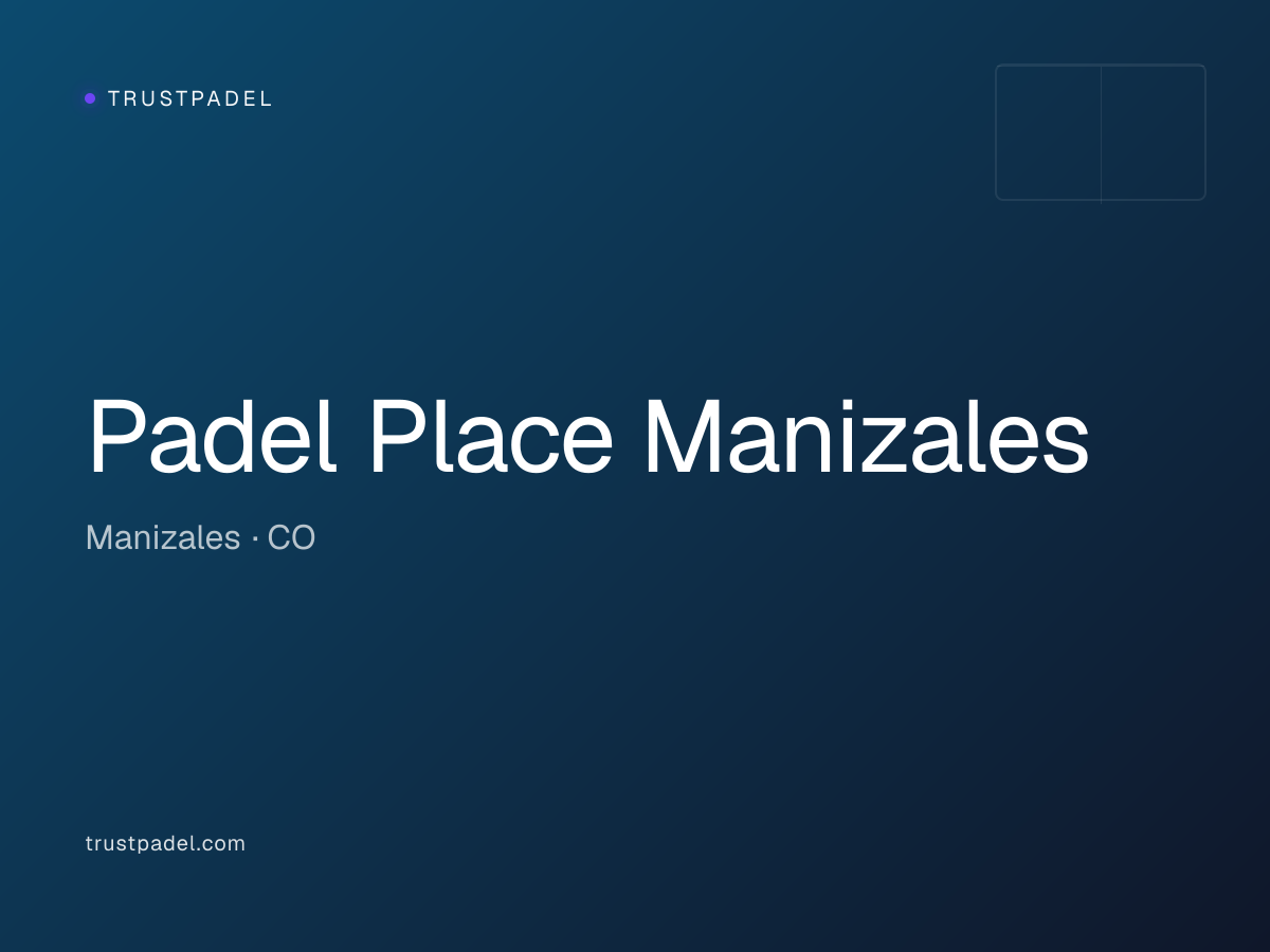 Padel Place Manizales padel club