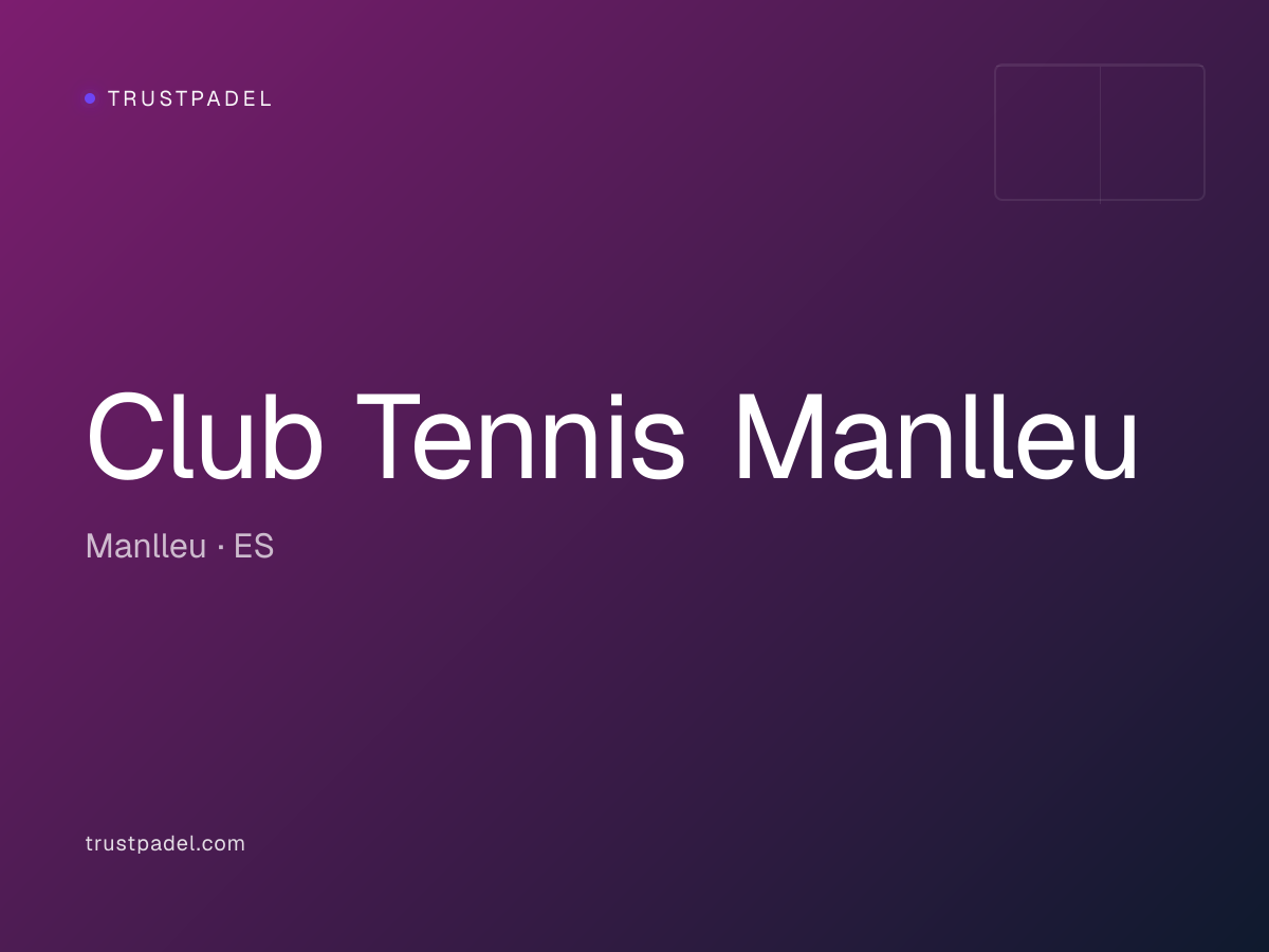 Club Tennis Manlleu padel club