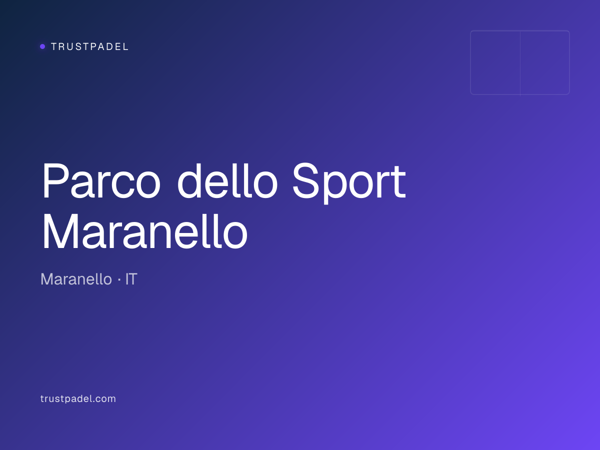 Parco dello Sport Maranello padel club