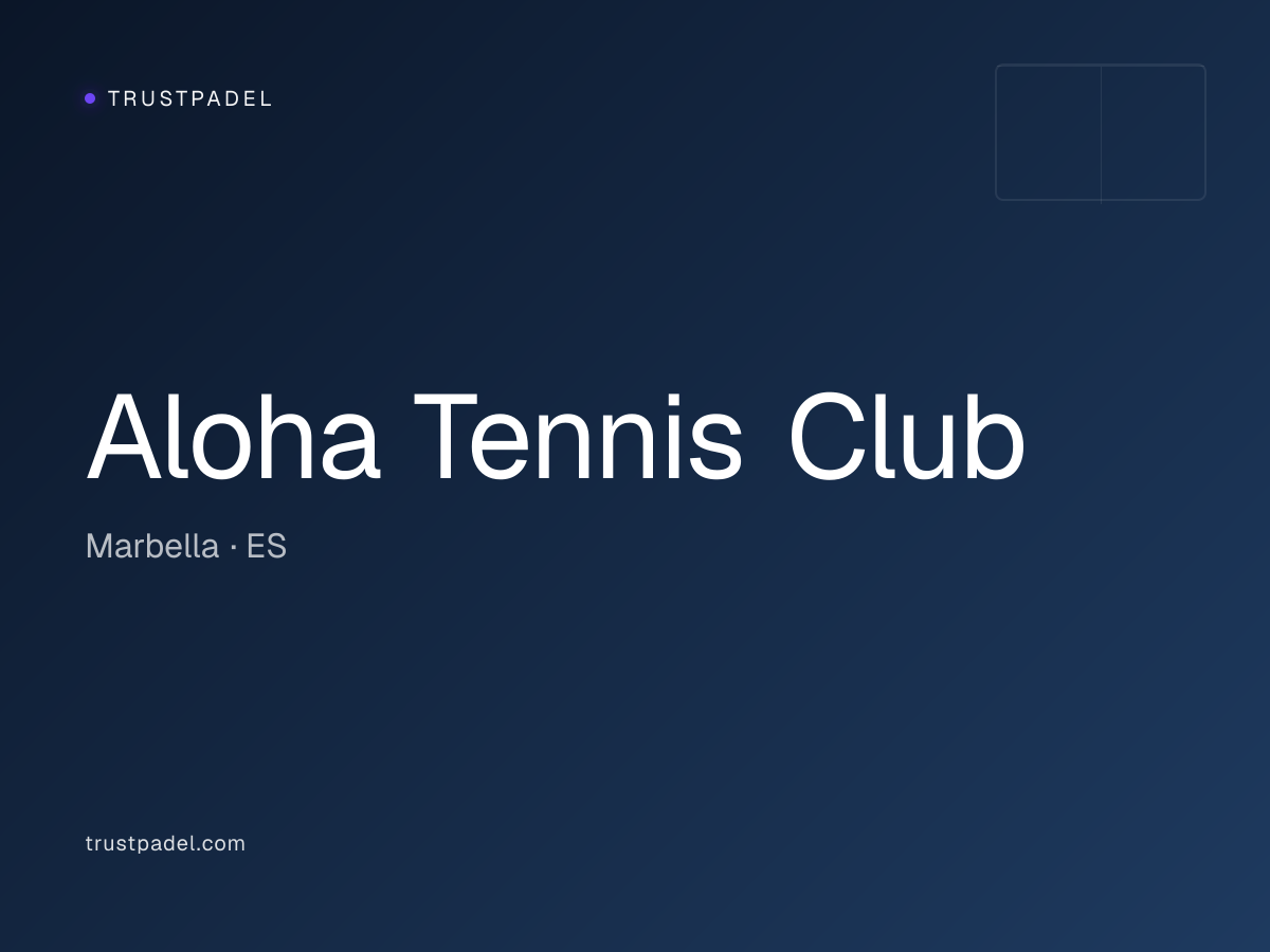 Aloha Tennis Club padel club