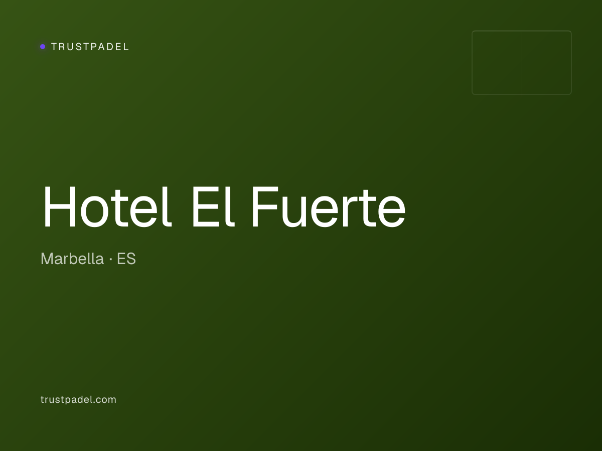 Hotel El Fuerte padel club