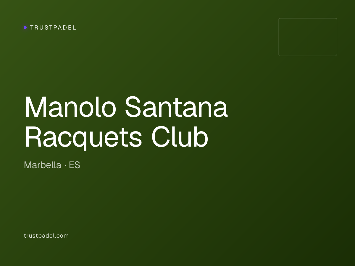 Manolo Santana Racquets Club padel club