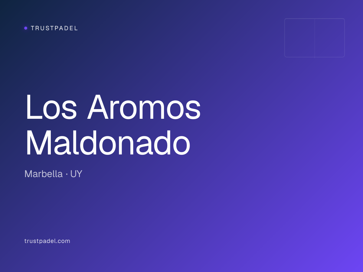Los Aromos Maldonado padel club