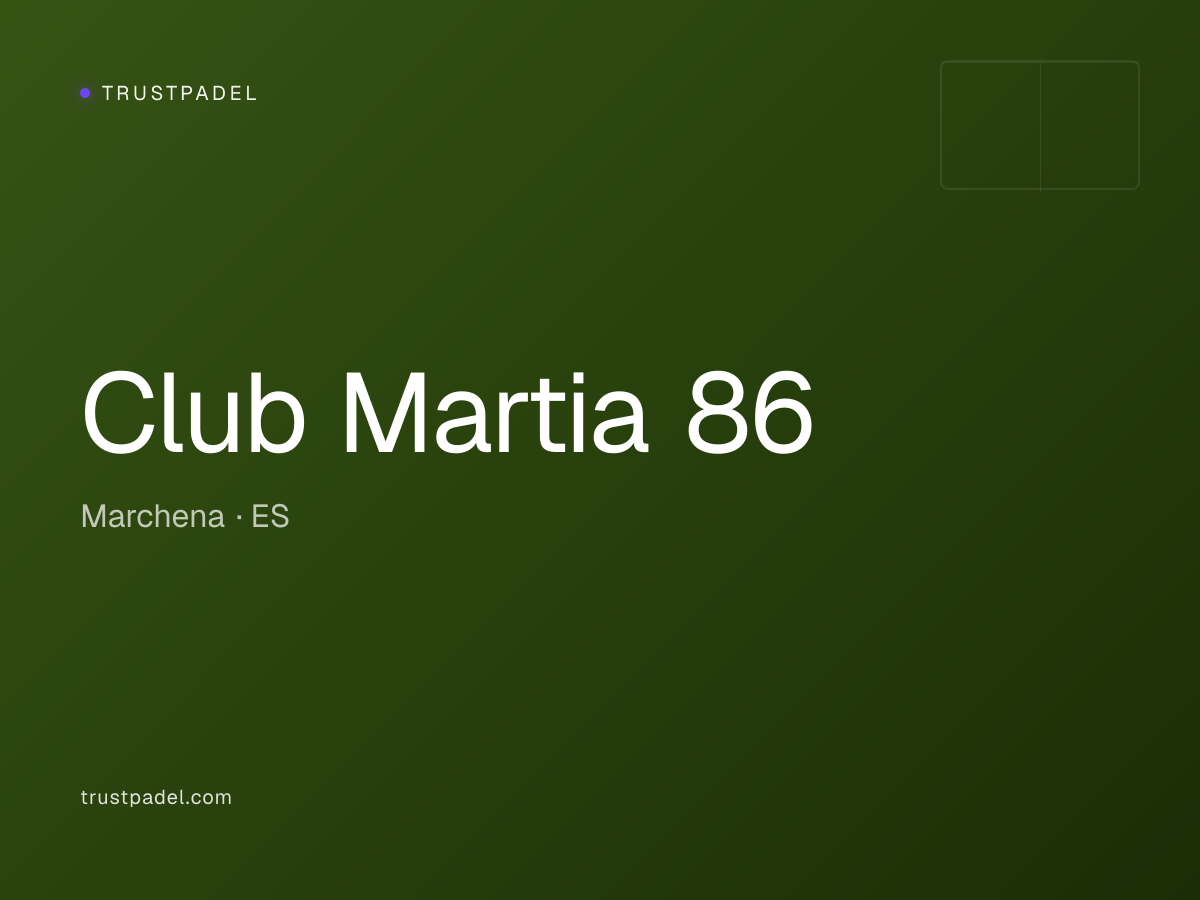 Club Martia 86 padel club