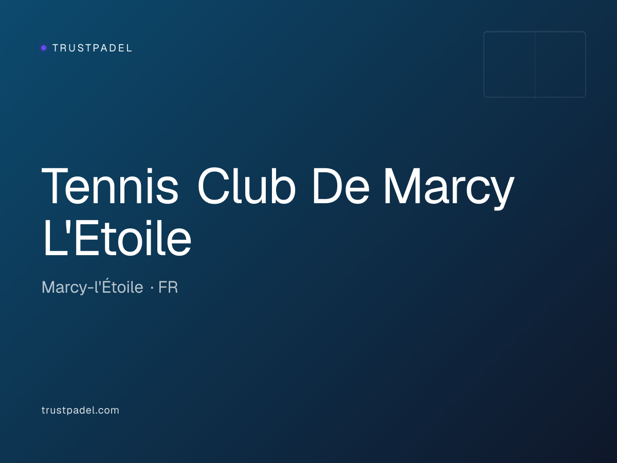 Tennis Club De Marcy L'Etoile padel club