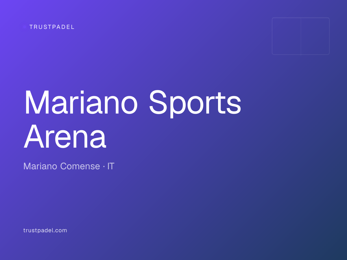 Mariano Sports Arena padel club