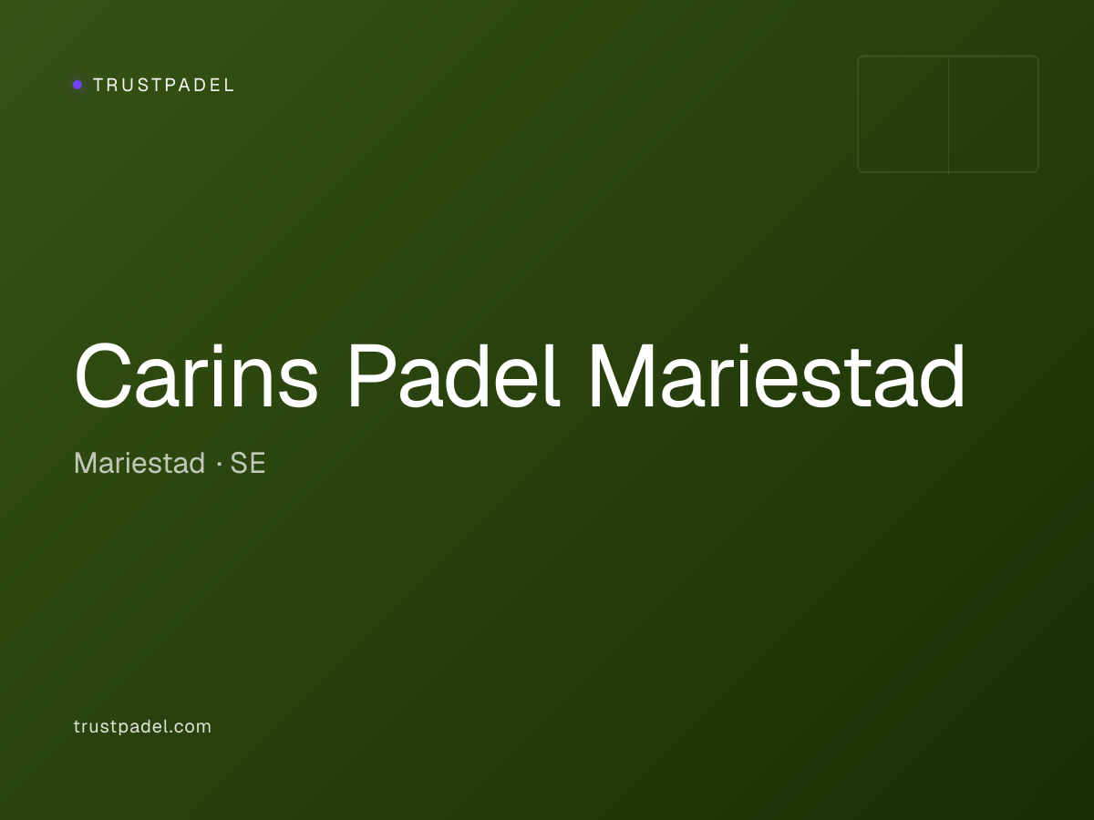 Carins Padel Mariestad padel club