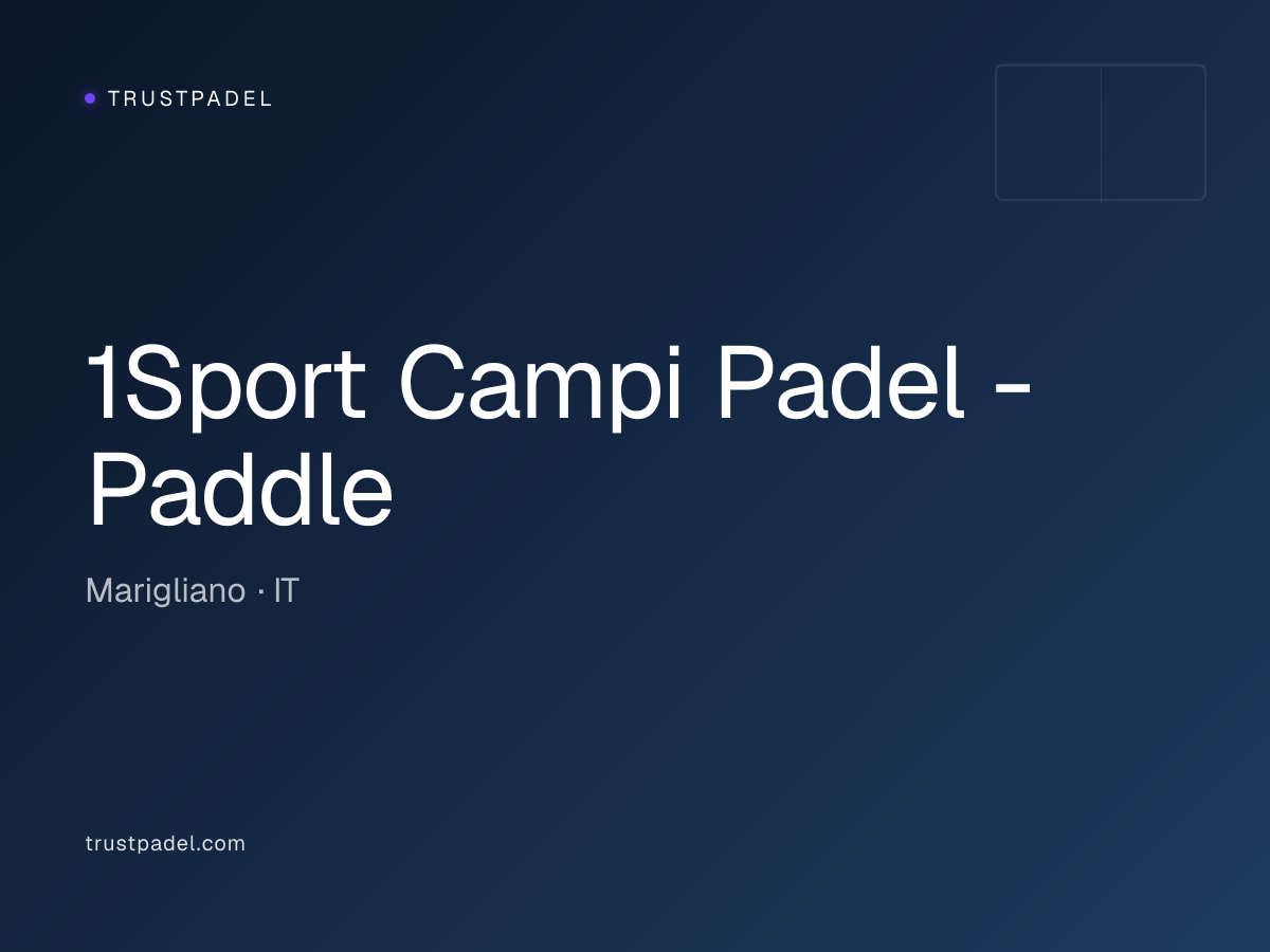 1Sport Campi Padel - Paddle padel club