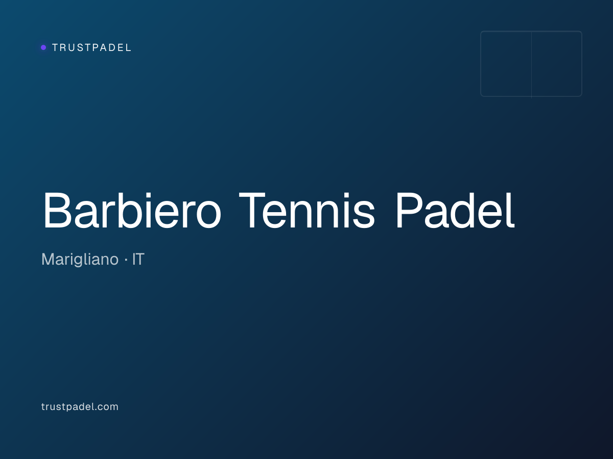 Barbiero Tennis Padel padel club