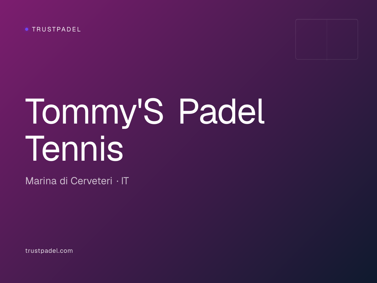 Tommy'S Padel Tennis padel club