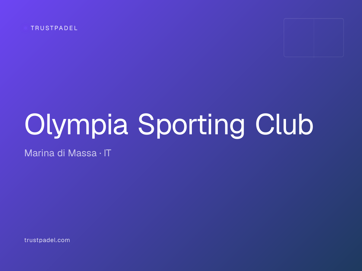 Olympia Sporting Club padel club
