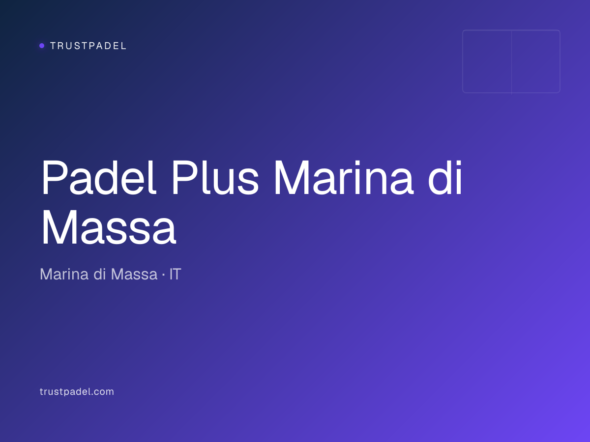 Padel Plus Marina di Massa padel club