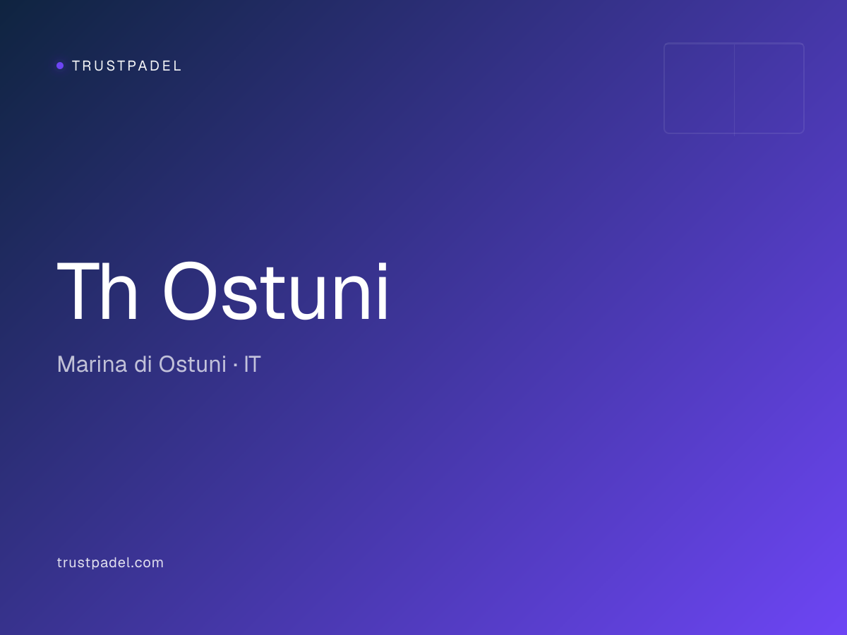 Th Ostuni padel club