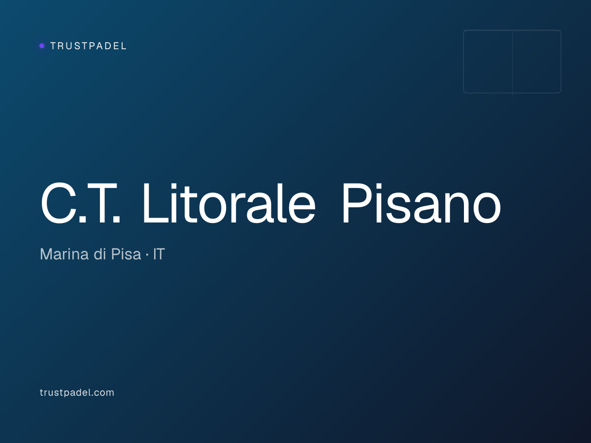 C.T. Litorale Pisano padel club