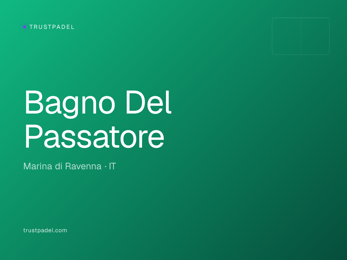 Bagno Del Passatore padel club