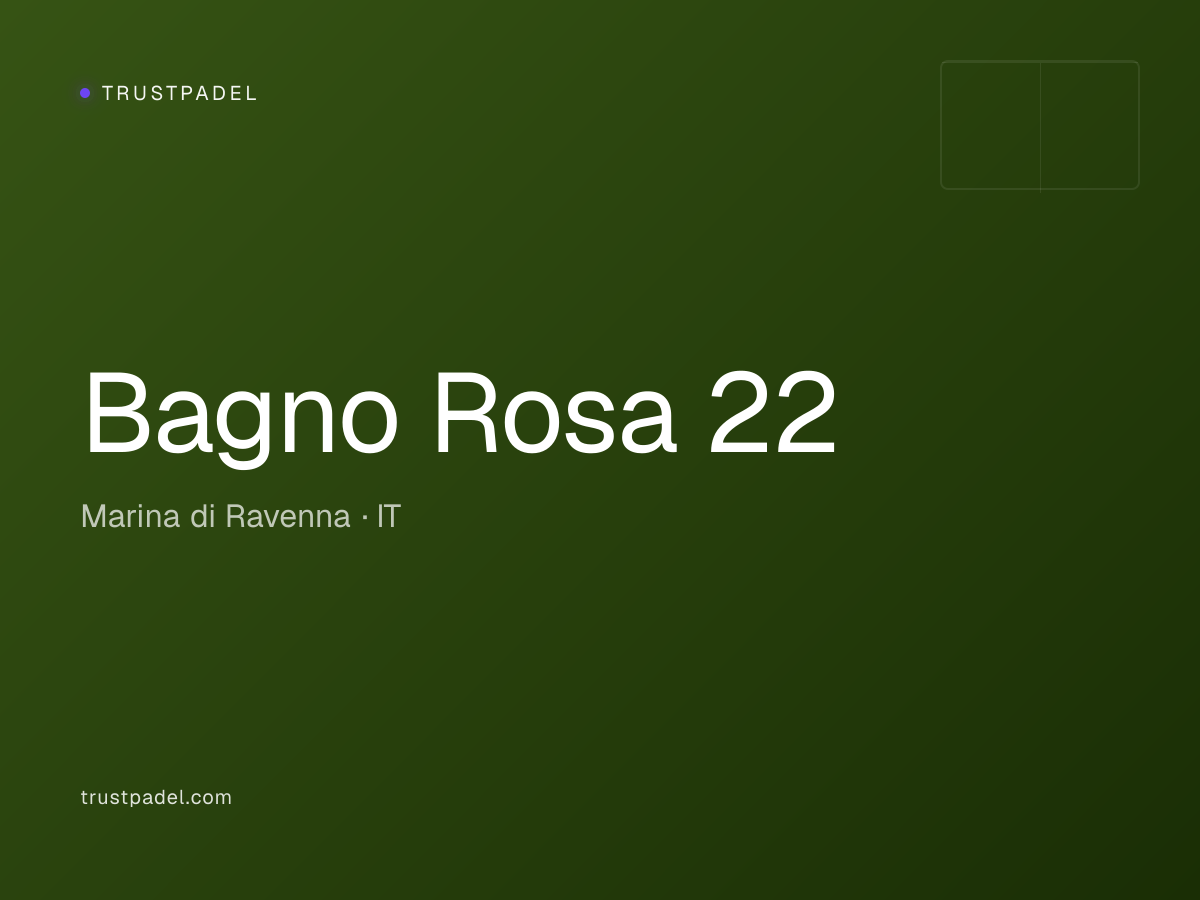 Bagno Rosa 22 padel club