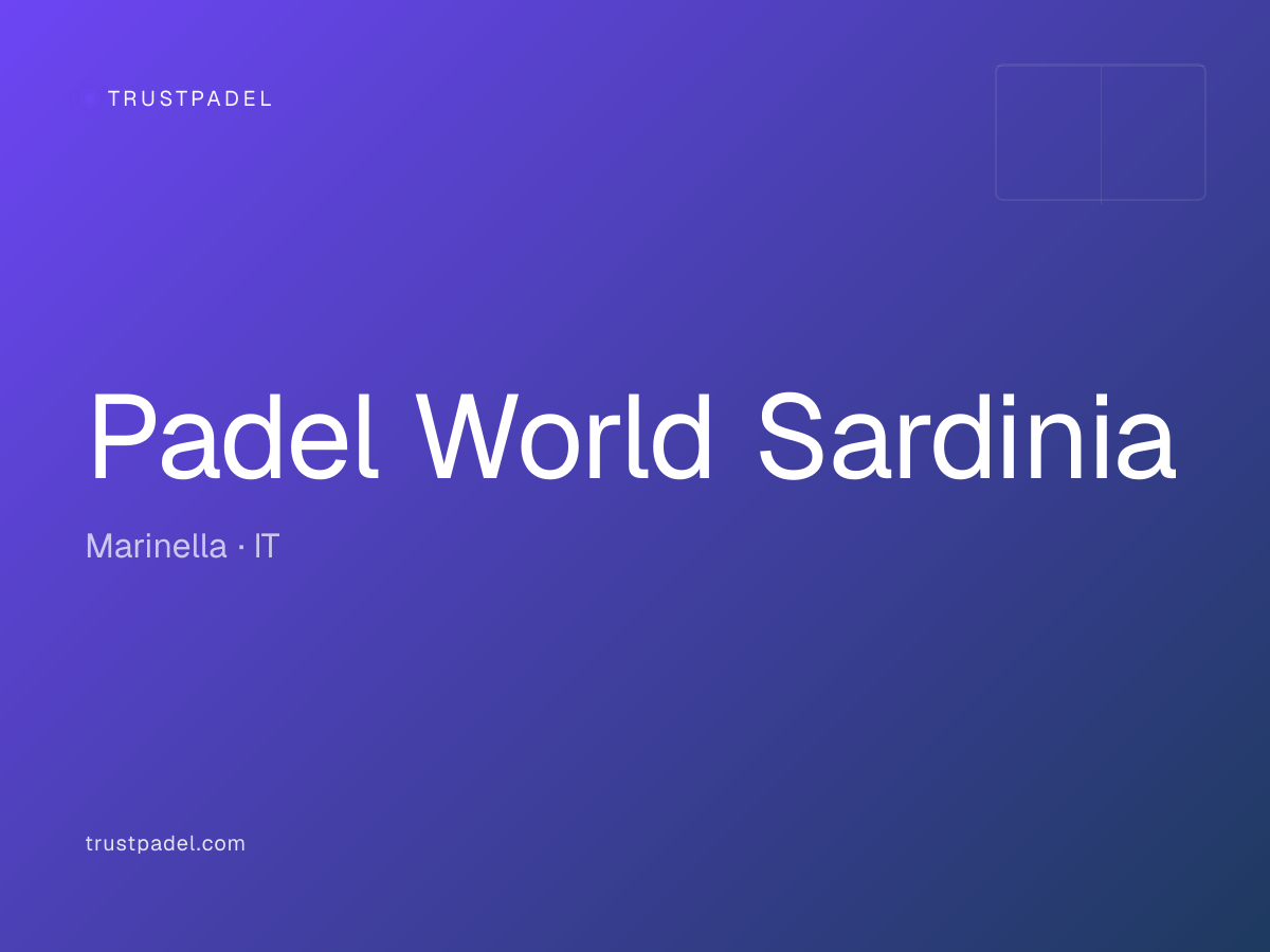 Padel World Sardinia padel club