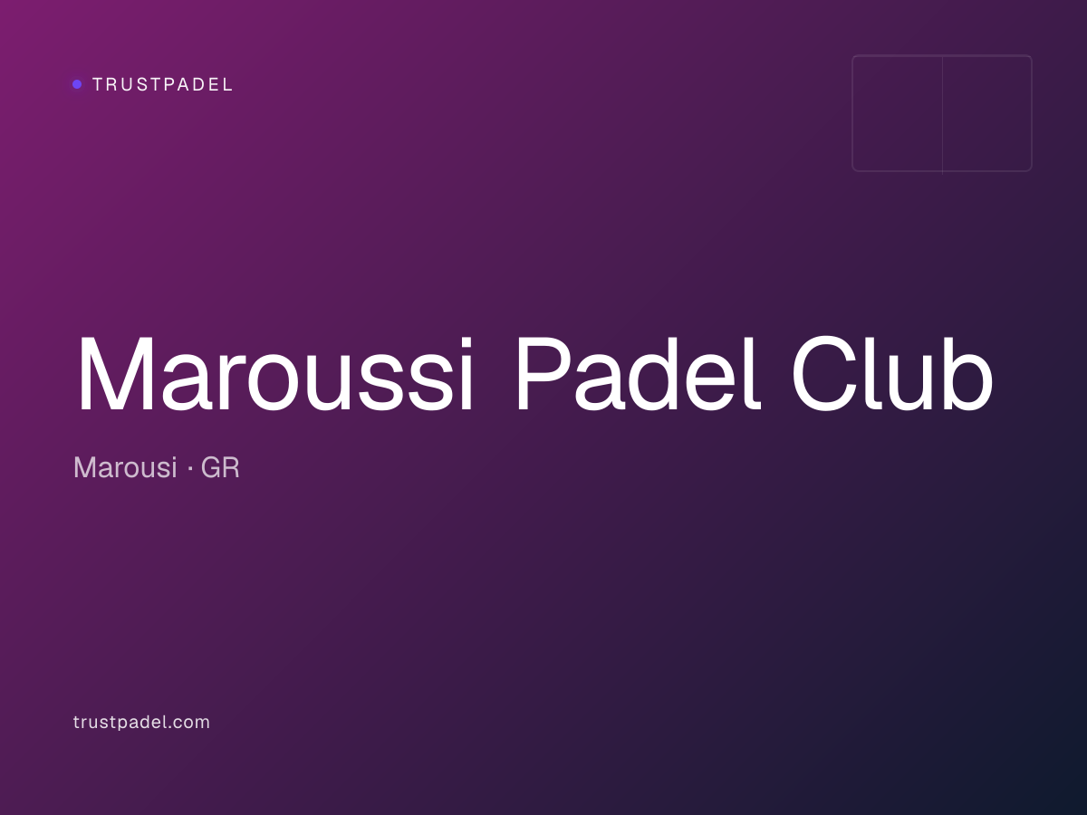 Maroussi Padel Club padel club