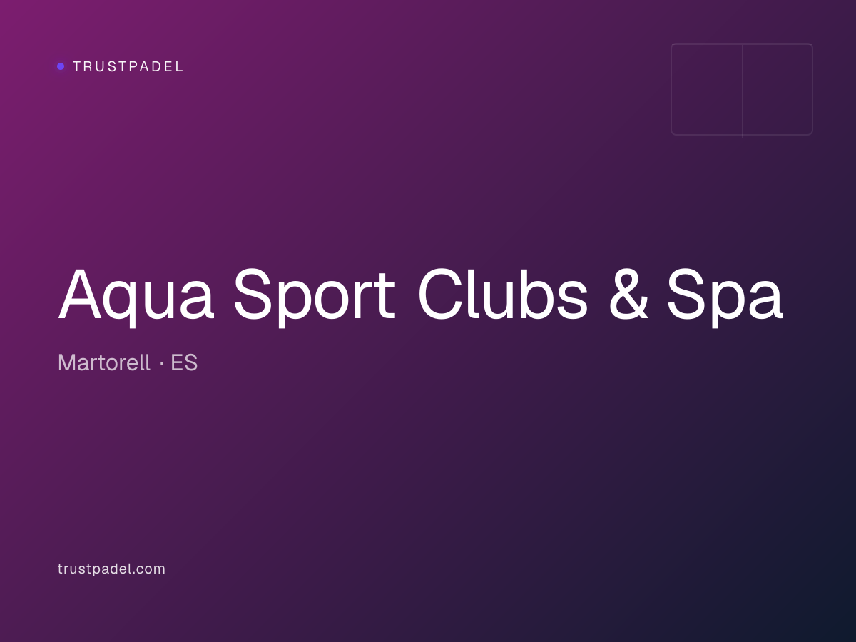 Aqua Sport Clubs & Spa padel club