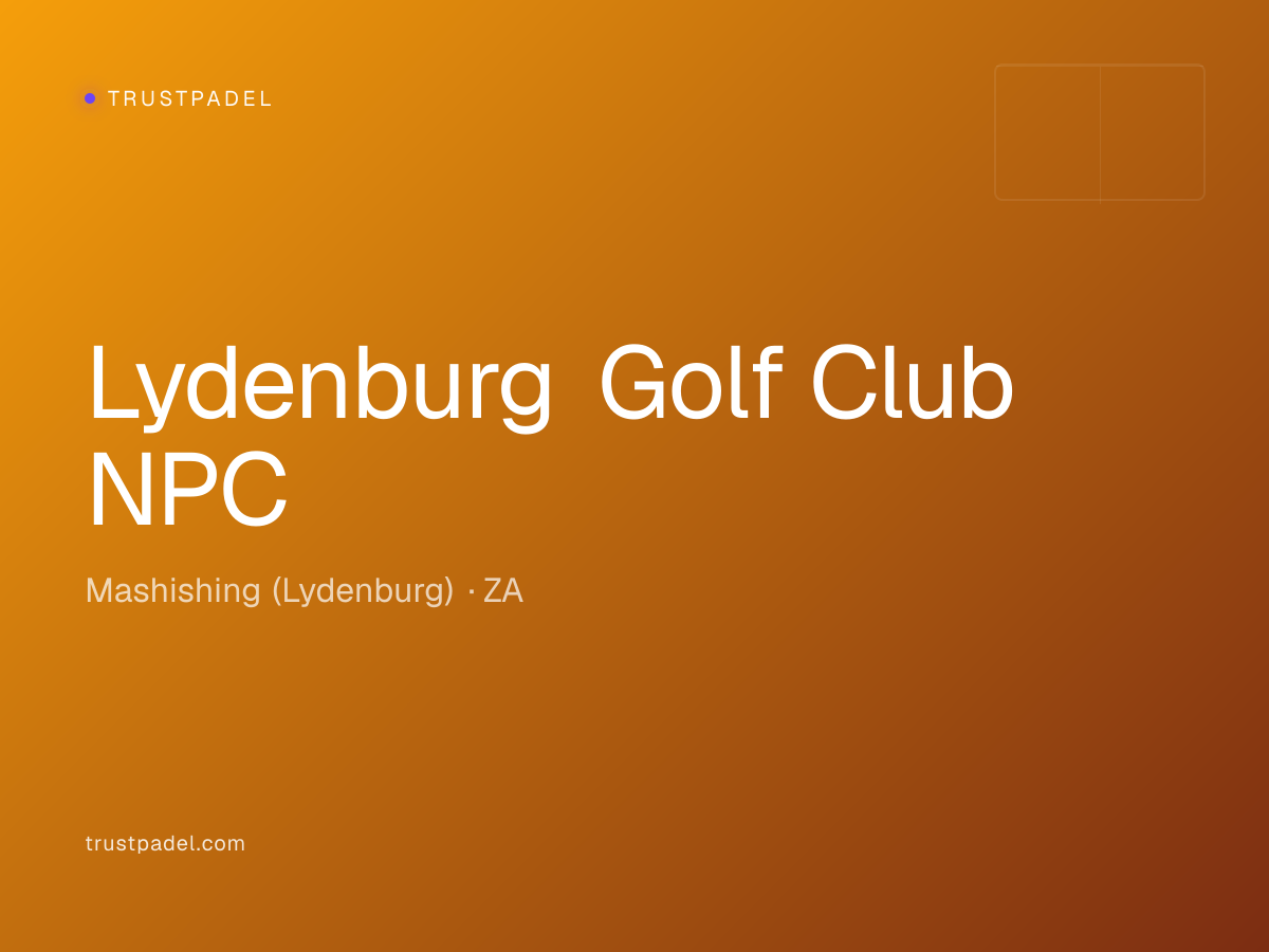Lydenburg Golf Club NPC padel club