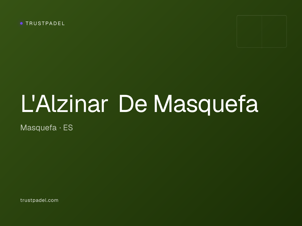 L'Alzinar De Masquefa padel club