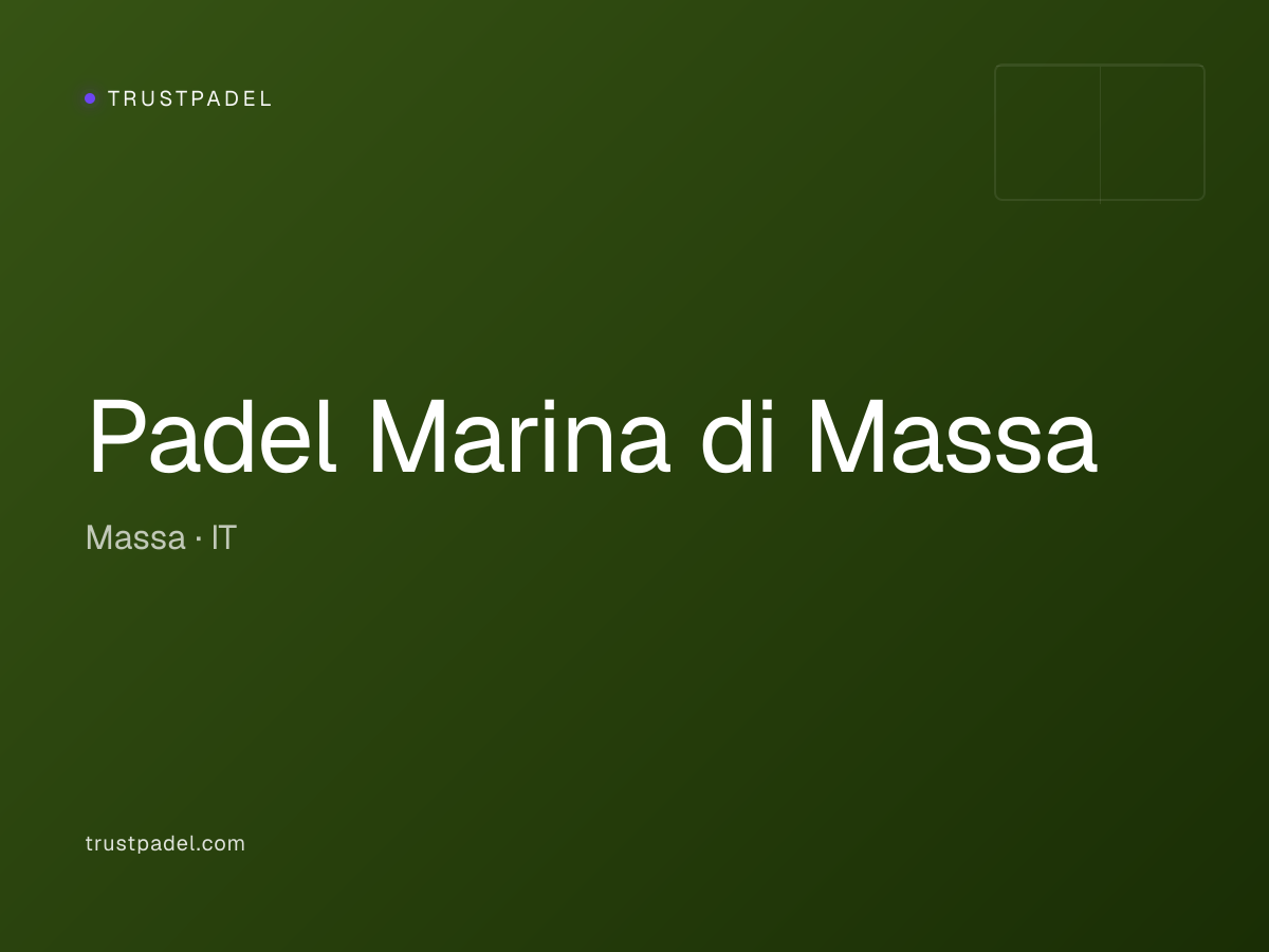Padel Marina di Massa padel club