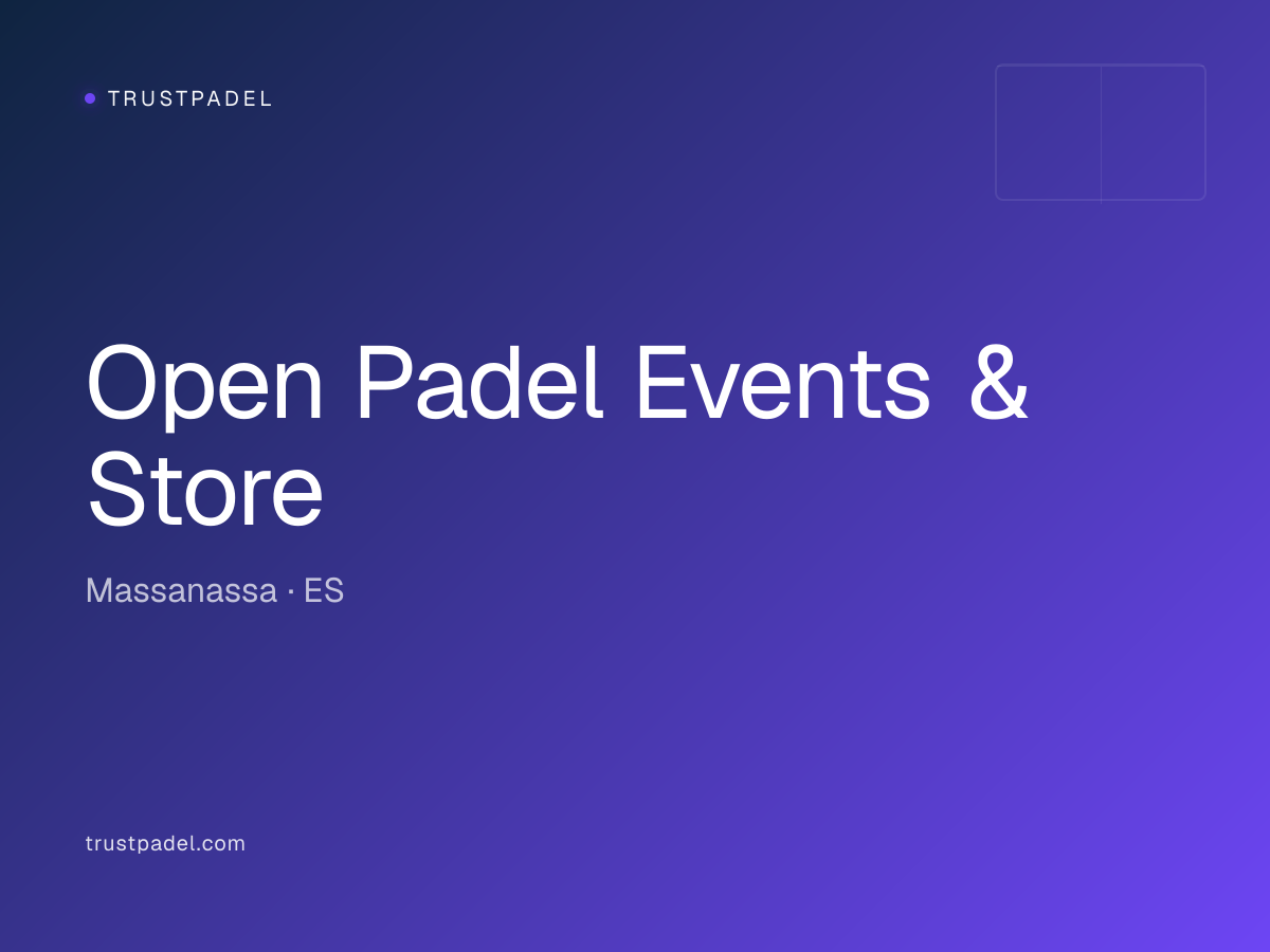 Open Padel Events & Store padel club