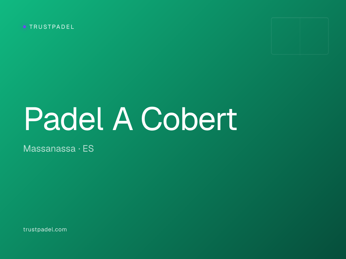 Padel A Cobert padel club