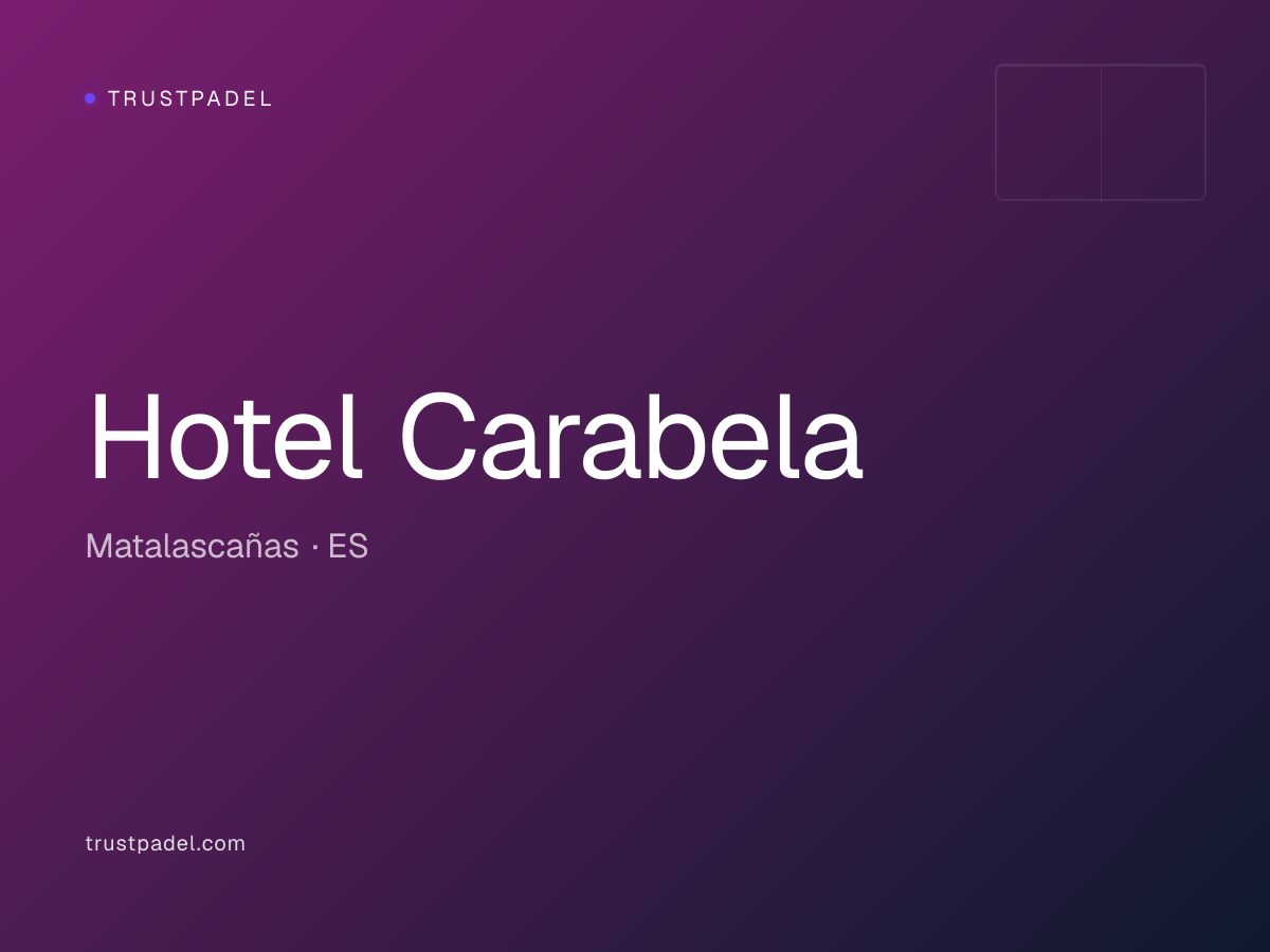 Hotel Carabela padel club