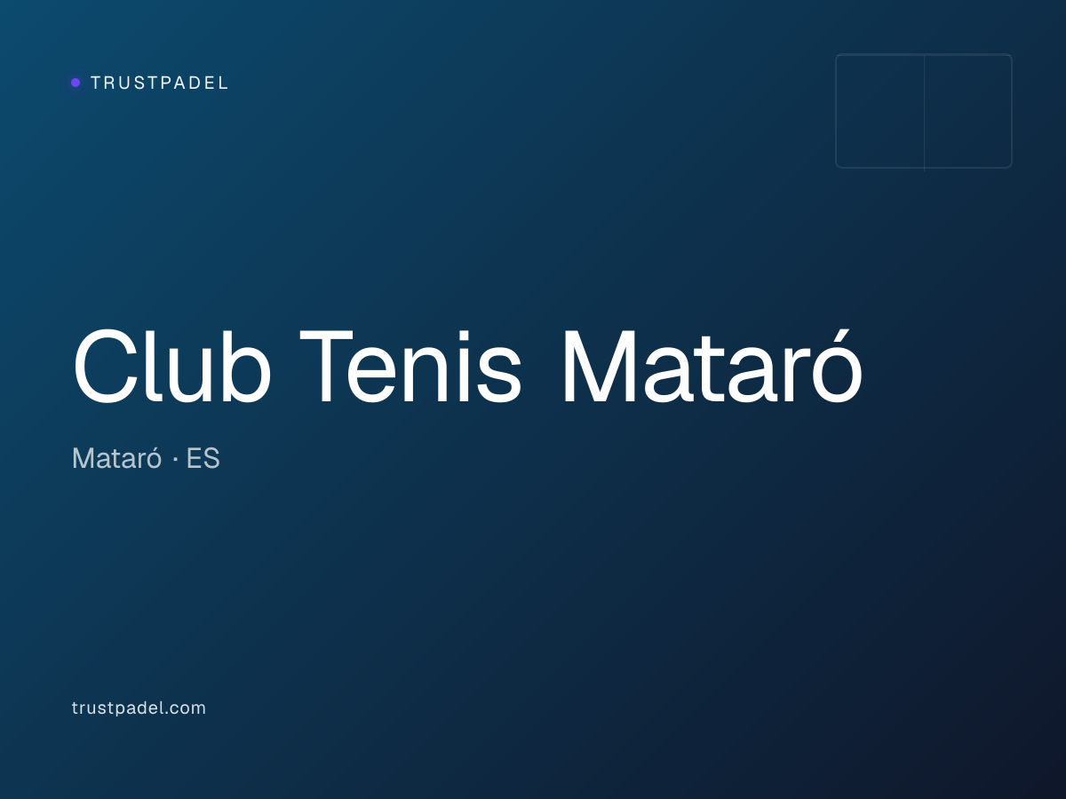 Club Tenis Mataró padel club