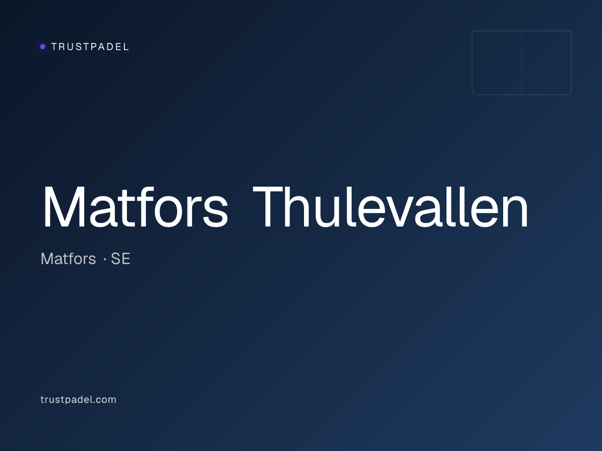 Matfors Thulevallen padel club