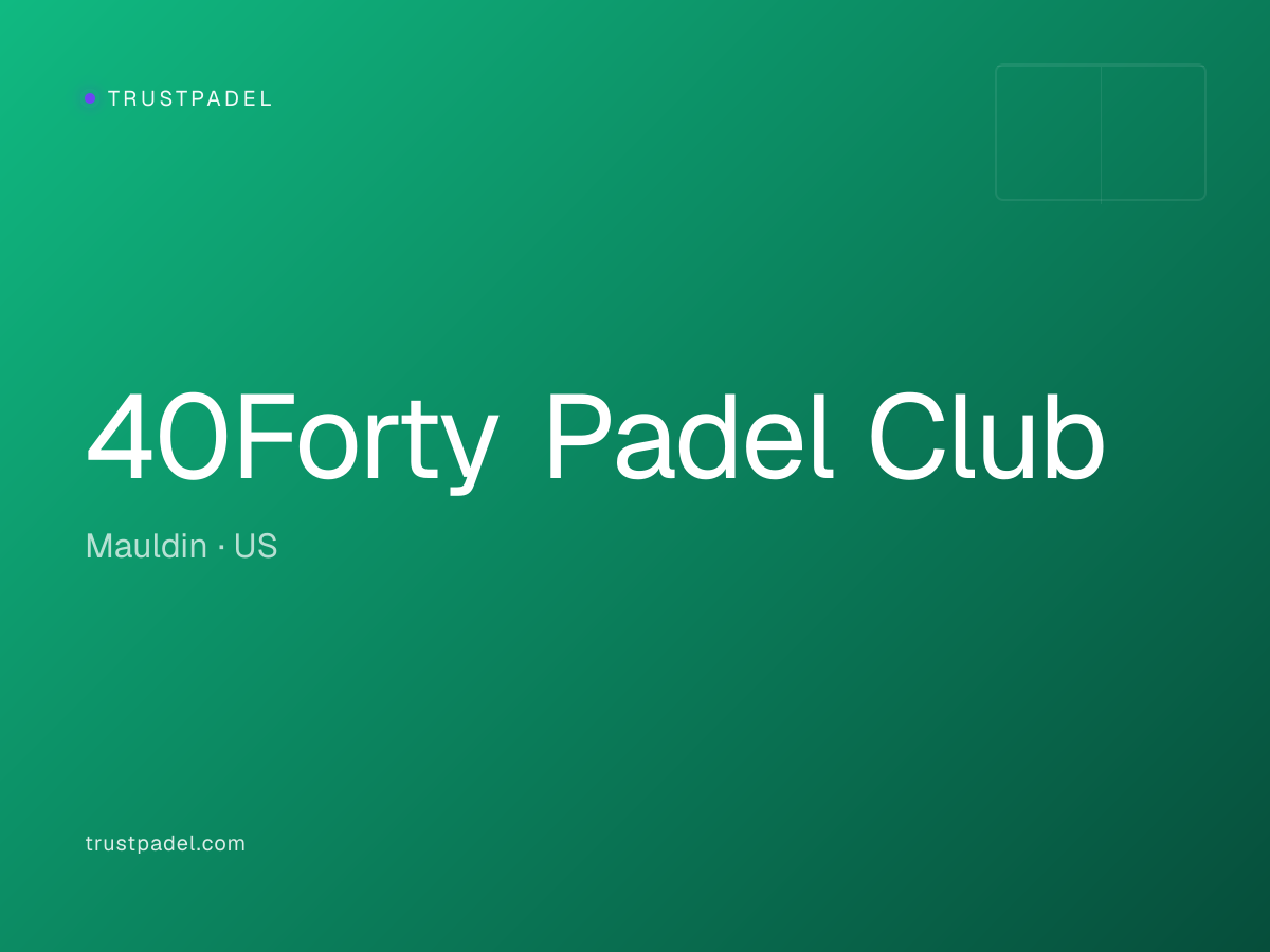 40Forty Padel Club padel club