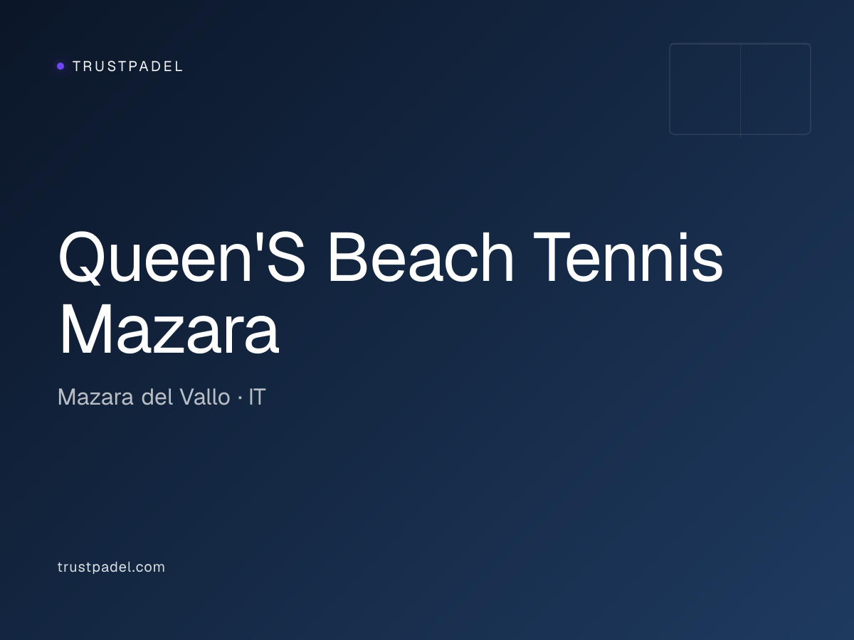 Queen'S Beach Tennis Mazara padel club