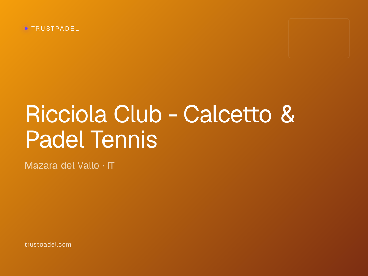 Ricciola Club - Calcetto & Padel Tennis padel club